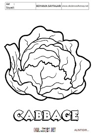 ingilizce boyama sayfaları